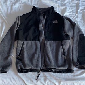Grey Fuzzy NorthFace